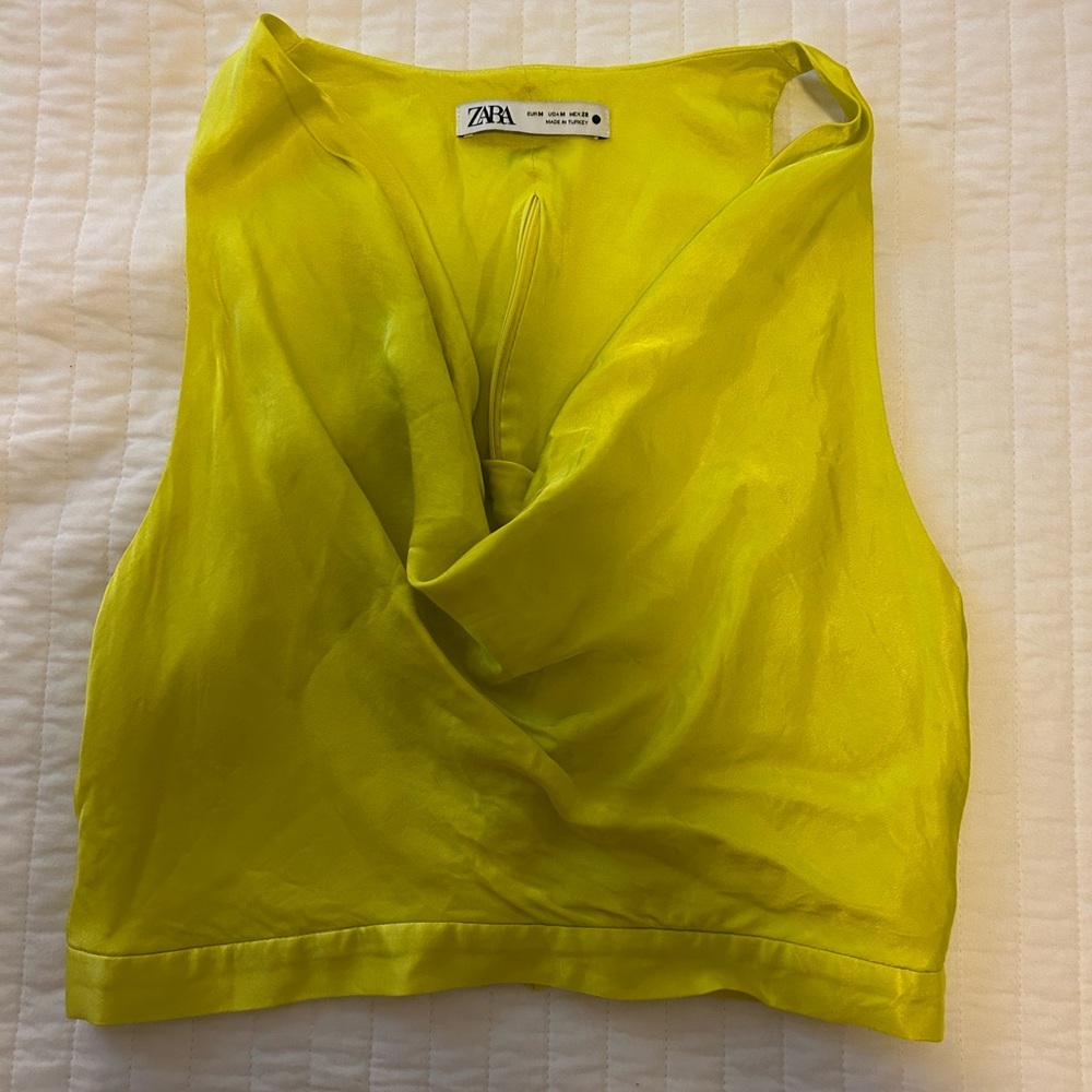 Zara cropped cowl neck top!